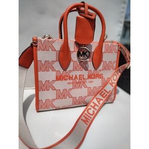 Mirella Small Logo Jacquard Crossbody Bag